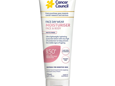 Cancer Council Face Day Wear Moisturiser Invisible Matte Finish SPF 50+ 75.0ml Cheap