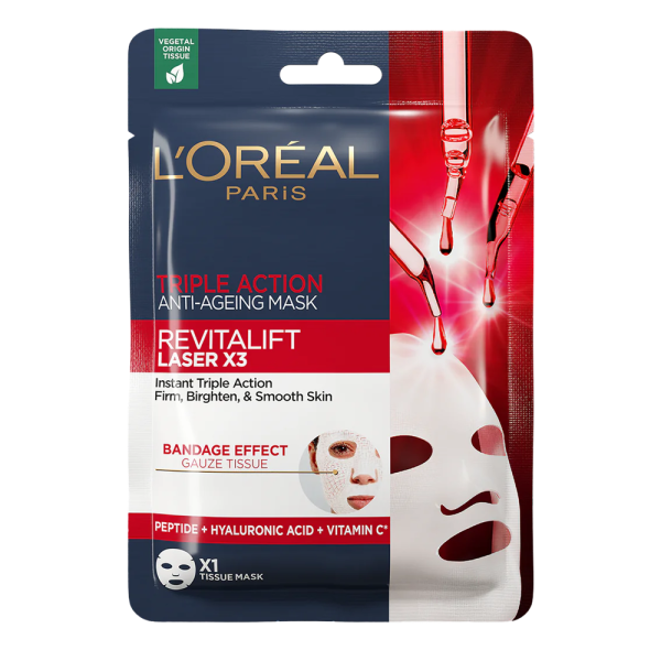 L Oreal Revitalift Laser Triple Action Tissue Mask 28.0g For Sale