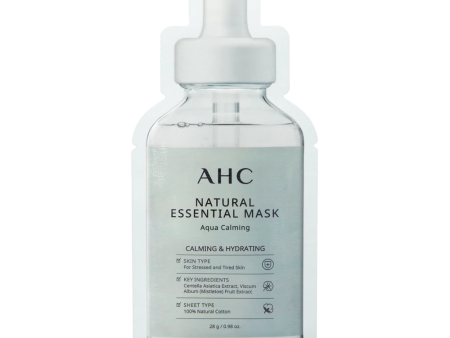 AHC Natural Essential Mask Aqua Calming 28g - 5 pack Hot on Sale