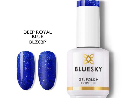 Bluesky Gel Polish 15ml BLZ02P DEEP ROYAL BLUE For Sale