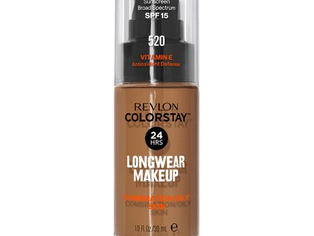 Revlon ColorStay Longwear Makeup Combination  Oily Skin SPF 15 30.0ml 520 COCOA on Sale