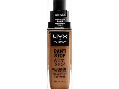 NYX Can t Stop Wont Stop Full Coverage Foundation 30.0ml CSWSF15.7 WARM CARAMEL Online Sale