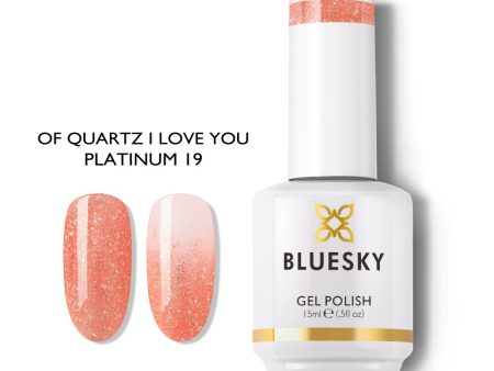 Bluesky Gel Polish Platinum Collection 15ml 19 OF QUARTZ I LOVE YOU Online now