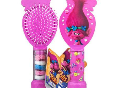 Trolls Poppy Hair brush with 6 hair bands on Sale