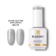 Bluesky Gel Polish 15ml 80573P SILVER GLITTER EXPLOSION For Cheap