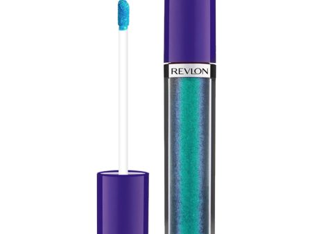 Revlon Electric Shock Lip Lacquer 202 3.8ml TURNT UP TEAL on Sale