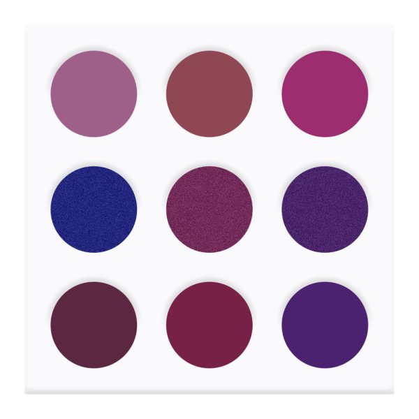 EYECONIQ 9pc eyeshadow palette 20.0g PURPLE Hot on Sale