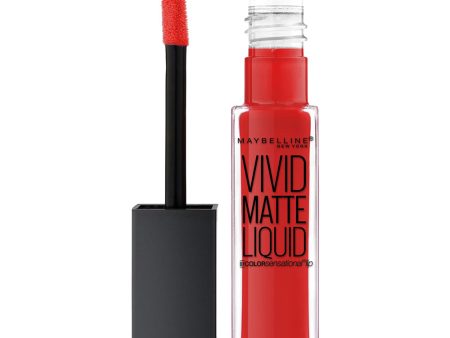 Maybelline Vivid Matte Liquid Lipcolour 8.0ml 25 ORANGE SHOT For Discount