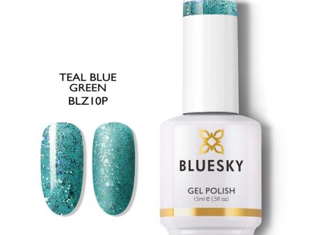 Bluesky Gel Polish 15ml BLZ10P TEAL BLUE GREEN Sale