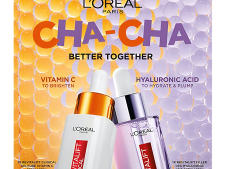 L Oreal Cha-Cha Better Together Plump & Brighten 2pc Set For Discount