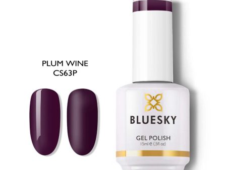 Bluesky Gel Polish 15ml CS63P PLUM WINE Online now