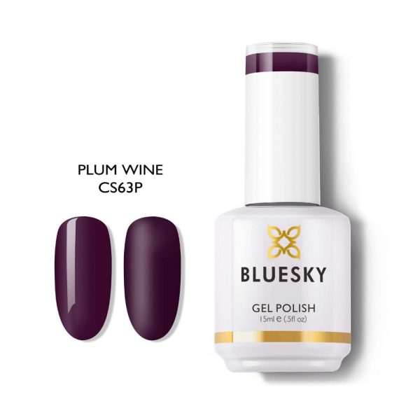 Bluesky Gel Polish 15ml CS63P PLUM WINE Online now