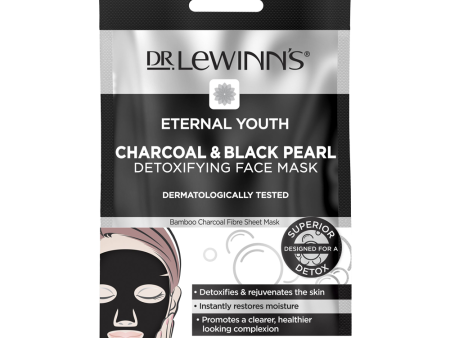 Dr Lewinn s Eternal Youth Charcoal & Black Pearl Detoxifying Face Mask 20.0ml For Discount