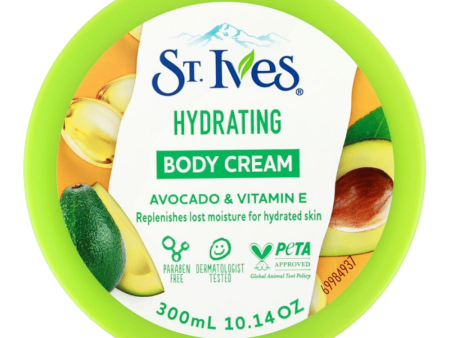 St. Ives Glowing Body Cream with Avocado & Vitamin E 300.0ml For Cheap