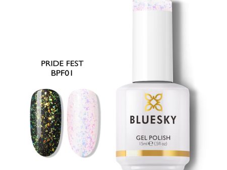 Bluesky Gel Polish Peacock Fashion Collection 15ml BPF01 PRIDE FEST Online now