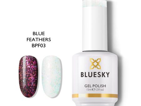 Bluesky Gel Polish Peacock Fashion Collection 15ml BPF03 BLUE FEATHERS Supply