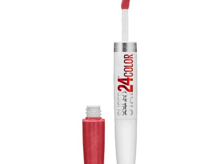 Maybelline Super Stay 24 Color 2-Step Liquid Lipstick 020 C0NTINUOUS CORAL Online Sale