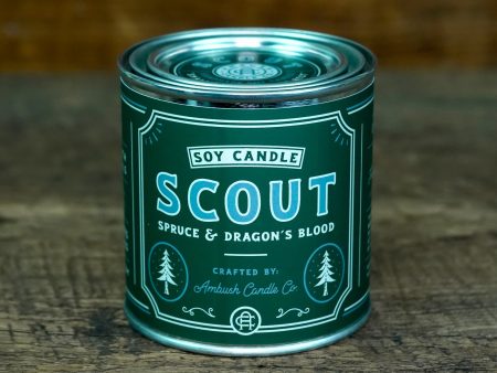 Ambush Candle Co. 8oz  Scout  Soy Candle - Spruce   Dragons Blood Online Sale