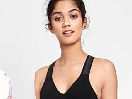 Berlei Electrify Mesh Underwire Crop Sports Bra - Black Sale