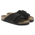 Birkenstock Kyoto Sandals - Desert Buck Black Nubuck Hot on Sale