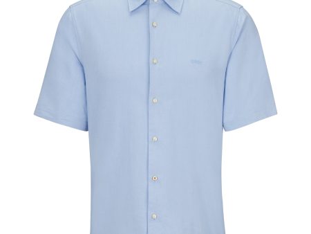 Boss Rash 2 Oxford Short Sleeve Shirt - Sky Blue For Sale