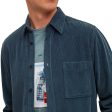 Boss Relegant 6 Corduroy Shirt - Dark Teal Discount