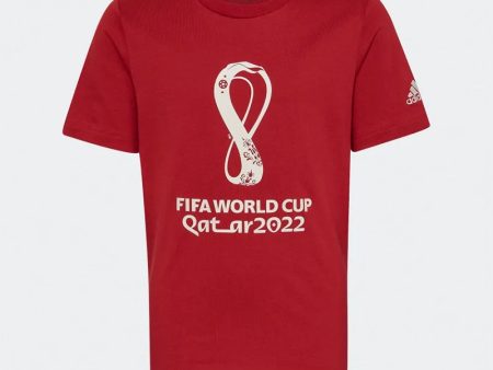 ADIDAS KIDS FIFA WORLD CUP 2022™ OFFICIAL EMBLEM TEE HD6385 Online Hot Sale