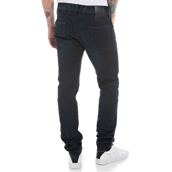 Replay Hyperflex Anbass Rip & Repair Slim Tapered Jeans Sale