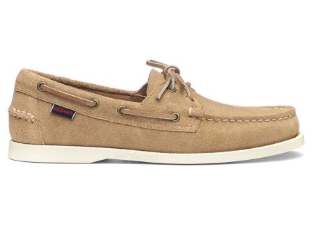 Sebago Portland Fleshout Boat Shoe - Beige Camel Hot on Sale