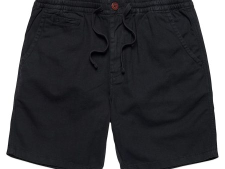 Superdry Vintage Overdyed Shorts - Black Sale