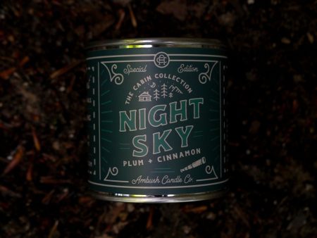 Ambush Candle Co. 8oz  Night Sky  Soy Candle - Plum   Cinnamon Discount