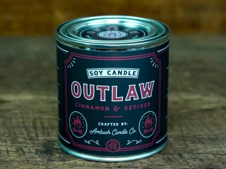 Ambush Candle Co. 8oz  Outlaw  Soy Candle - Cinnamon   Vetiver Supply