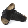 Birkenstock Kyoto Sandals - Desert Buck Black Nubuck Hot on Sale