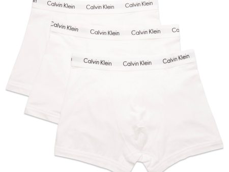 Calvin Klein Cotton Stretch Trunks - White For Discount