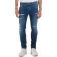 Replay Hyperflex Anbass Rip & Repair Slim Tapered Jeans Sale