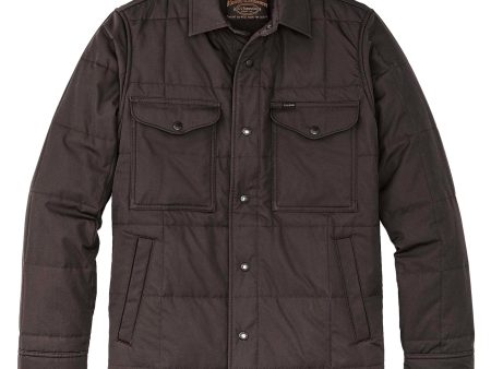 Filson Cover Cloth Quilted Jac-Shirt - Cinder on Sale