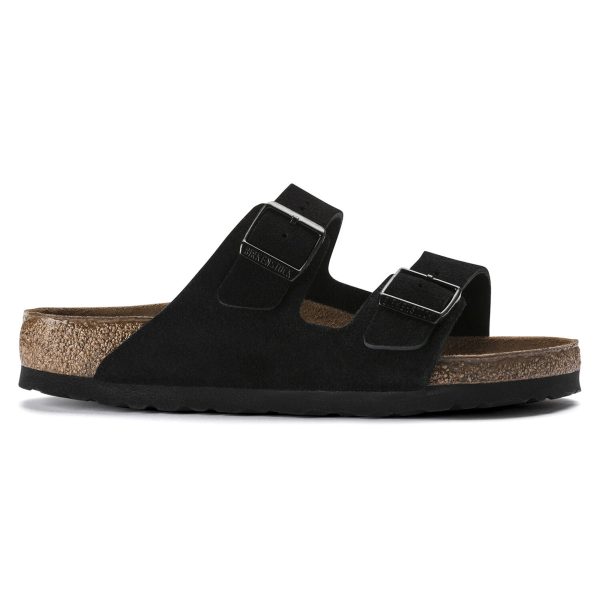 Birkenstock Arizona SFB Sandals - Black Suede Supply