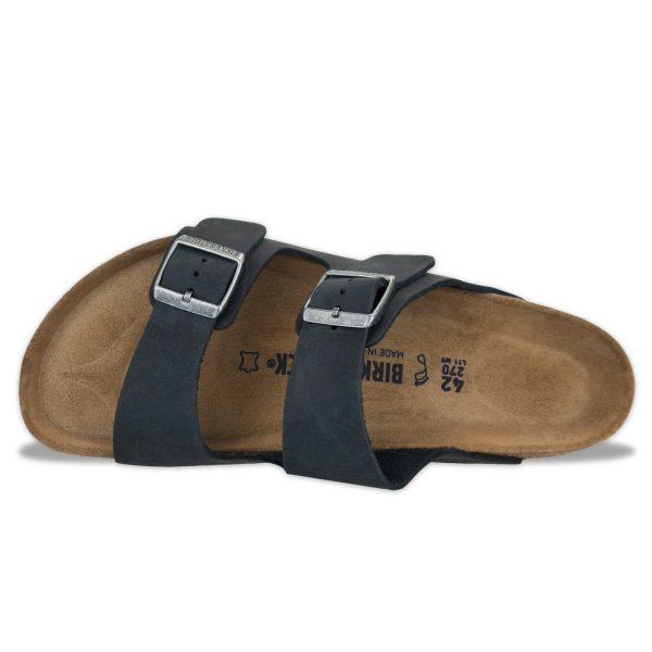 Birkenstock Arizona BS Sandals - Black Oiled Leather Sale