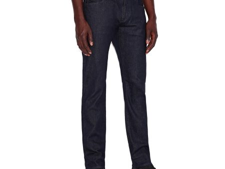 Armani Exchange J13 Slim Fit Jeans - Dark Blue Indigo Rinse For Sale