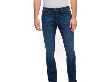 Boss Delaware Slim Fit Jeans - Motive Mid Blue Stretch Hot on Sale