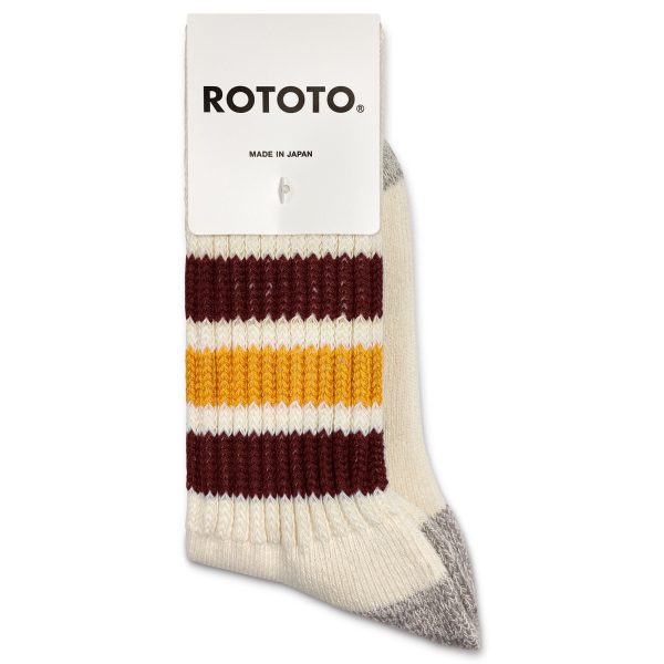 ROTOTO Coarse Ribbed Old School Crew Socks Online Sale