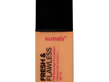 Australis Fresh & Flawless Full Coverage Foundation 30ml GOLDEN BEIGE Sale