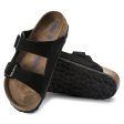 Birkenstock Arizona SFB Sandals - Black Suede Supply