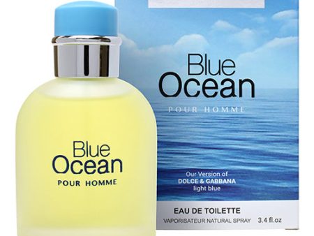 Blue Ocean Pour Homme EDT 100ml Spray (like Light Blue Pour Homme by Dolce & Gabbana) Online now