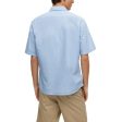 Boss Rash 2 Oxford Short Sleeve Shirt - Sky Blue For Sale