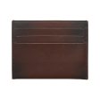 Calvin Klein Logo Leather Card Holder Wallet - Bitter Brown For Discount