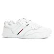 Tommy Hilfiger Lightweight Leather Stripe Trainers - White Discount