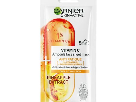 Garnier SkinActive Vitamin C AntiFatigue Ampoule Face Sheet Mask - Pineapple Extract 15g on Sale