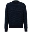 Boss Kesh Two Tone Knit - Navy Online now