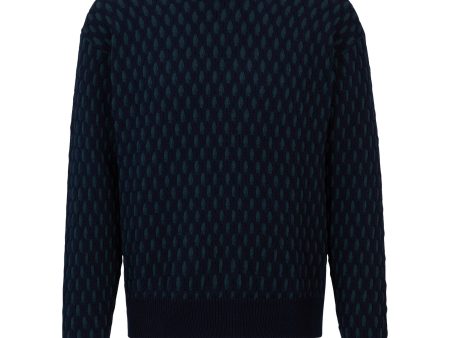 Boss Kesh Two Tone Knit - Navy Online now